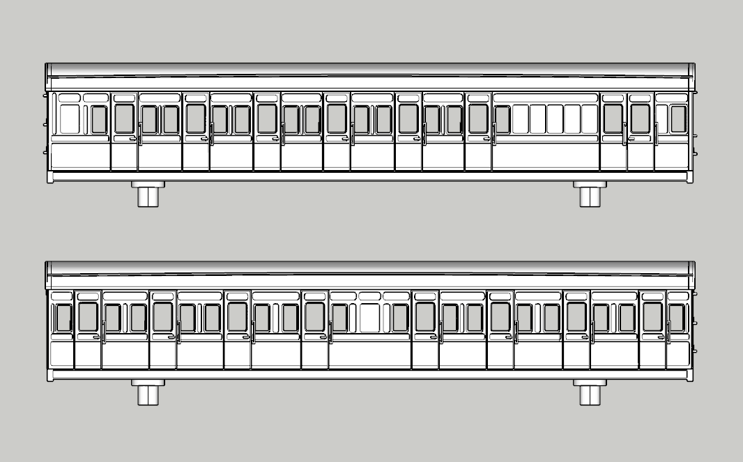 (image for) (N) LBSCR Balloon Push-Pull 2 Coach Bundle - Set 735